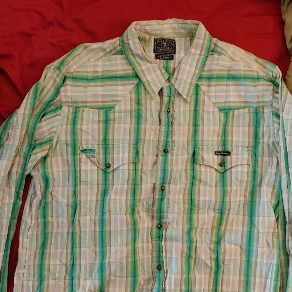 Xxl Lucky Brand long sleeve western shirt